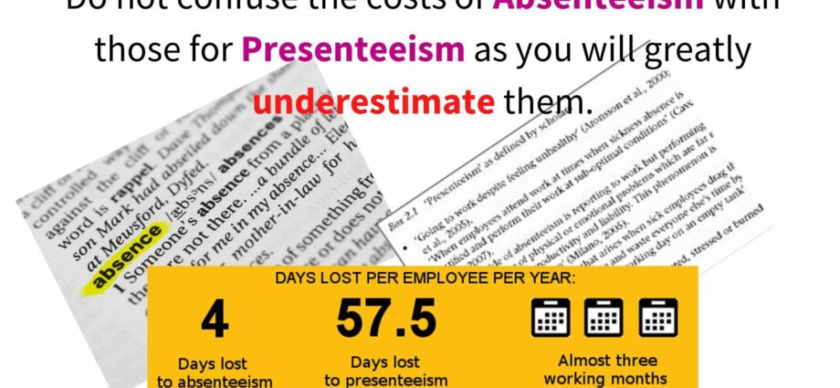 Presenteeism: when work becomes harmful