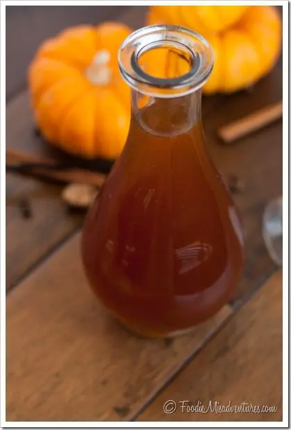 Pumpkin tincture on vodka (moonshine, alcohol)