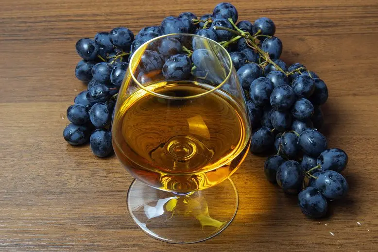 Real homemade cognac from grapes