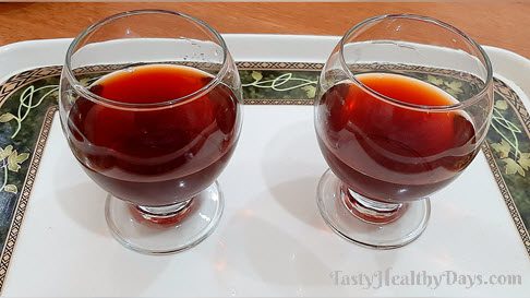 Red beet wine at home