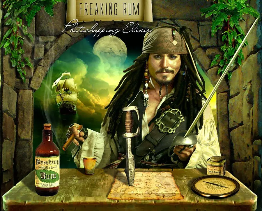 Rum is a pirate drink in the modern world