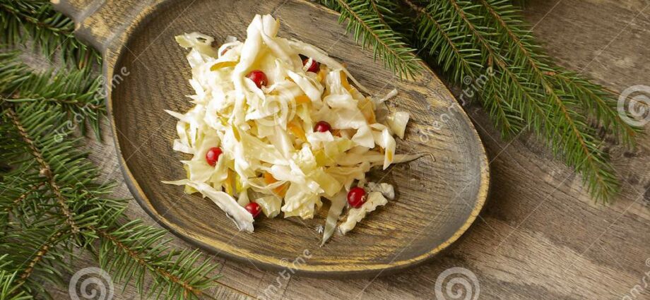 Sauerkraut with vodka for the winter