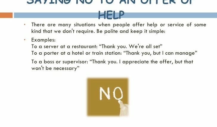 Saying &#8220;no&#8221;: 6 situations when it is necessary