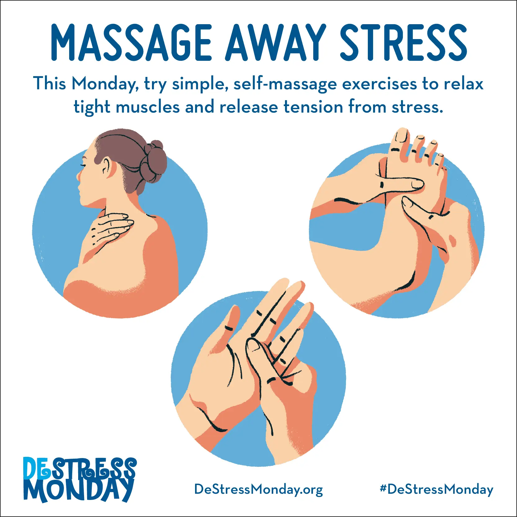 Self-massage do-in: seven points of support