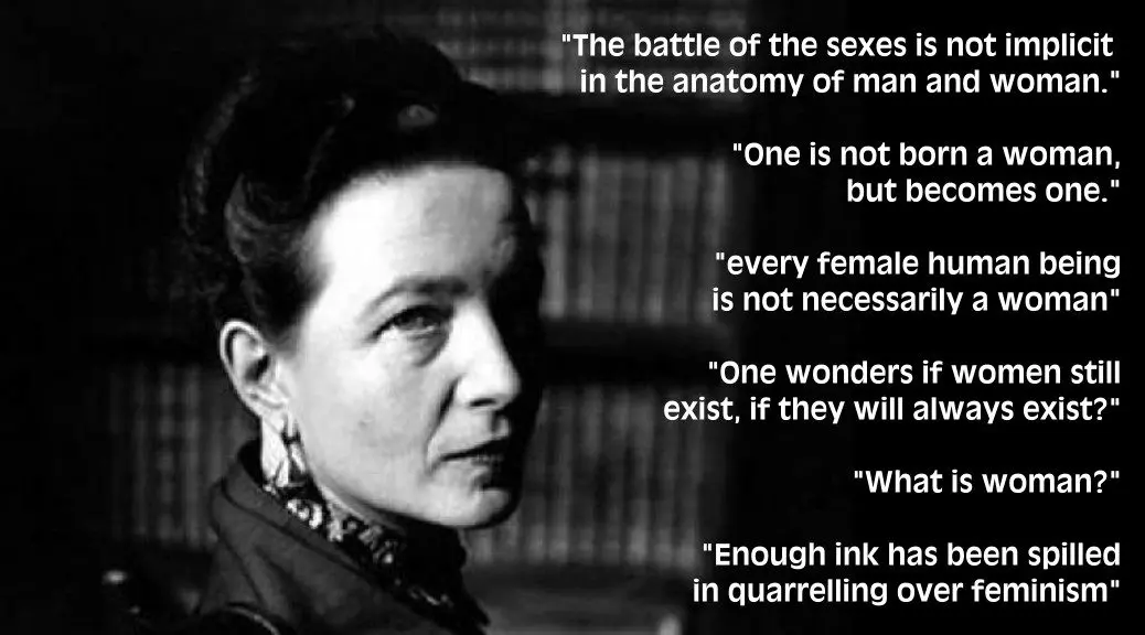 Simone de Beauvoir, free woman