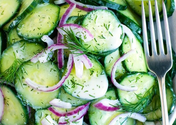 Simple cucumber tincture with dill and parsley