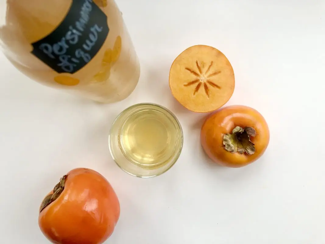 Simple homemade persimmon liqueur