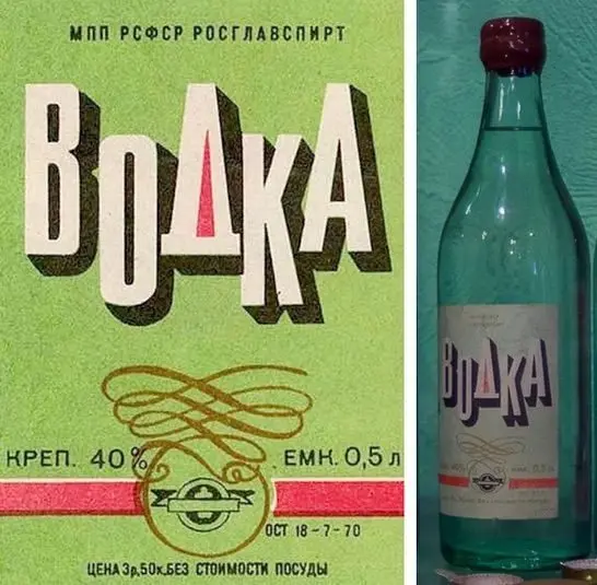 Soviet alcohol: official and popular names of drinks