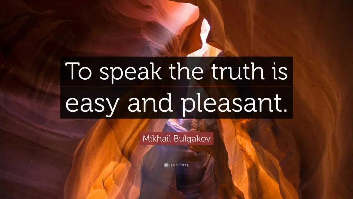 Telling the truth is easy and pleasant