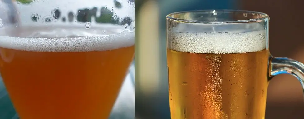 The difference between filtered and unfiltered beer