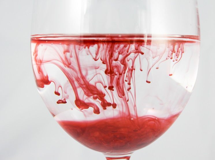 The effect of alcohol on blood clotting and thickening