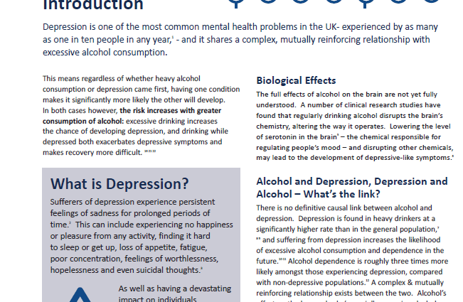 The link between alcohol and depression