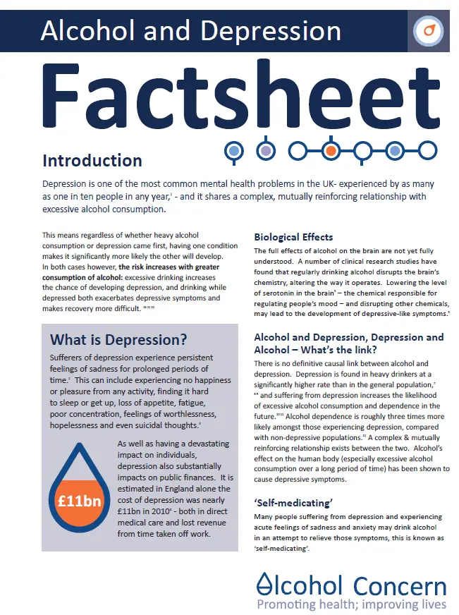 The link between alcohol and depression