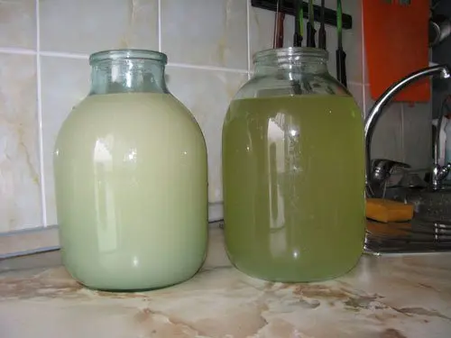 The method of lightening the mash with alcohol (vodka)