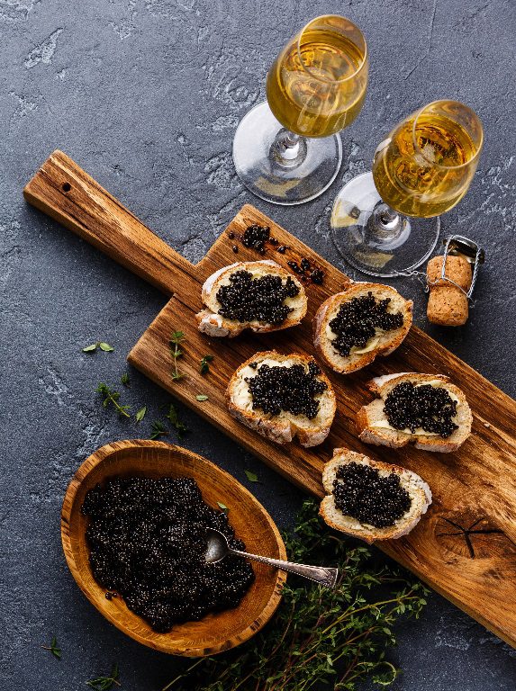 The right combination of caviar and champagne