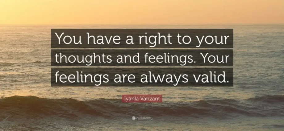 The right to have your feelings and express them