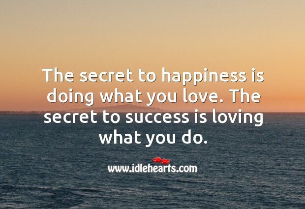 The secret of happy love