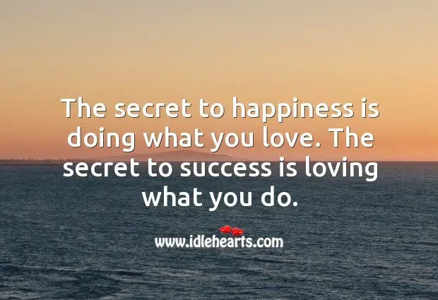 The secret of happy love