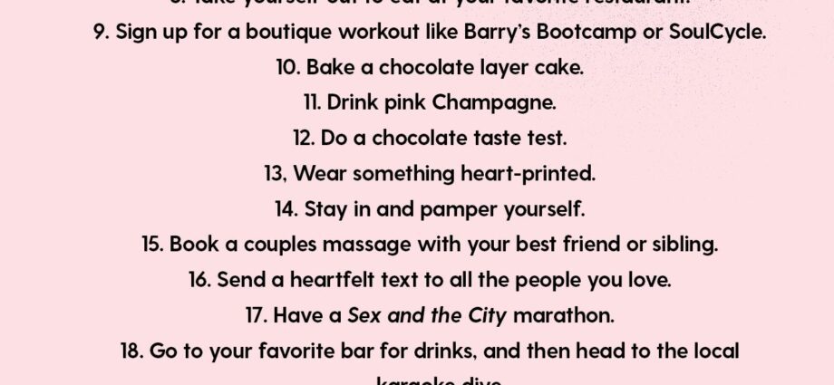 Things to do on Valentine&#8217;s Day if you&#8217;re alone