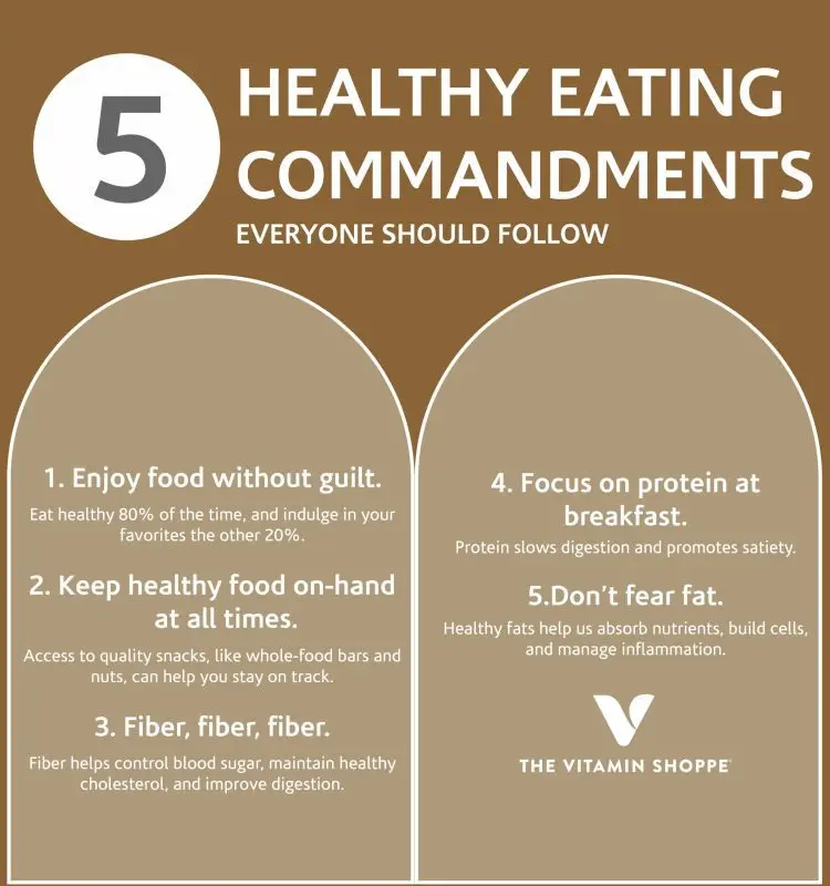 Three commandments of healthy eating