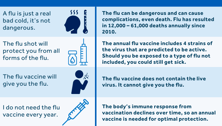 Truths and myths about colds and flu