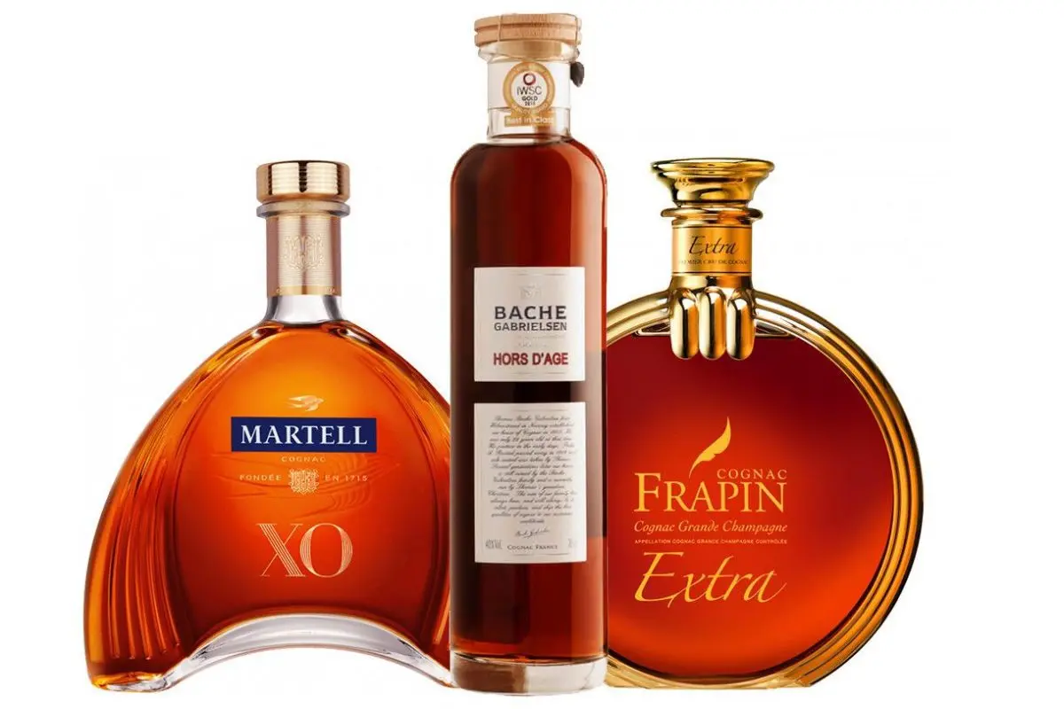 Types of cognacs by aging time and regions of production