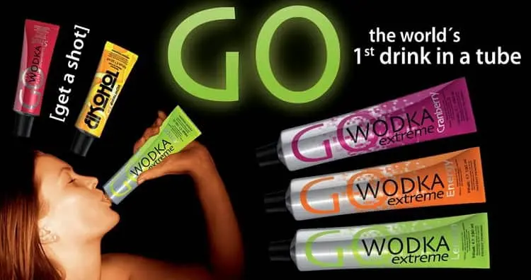 Vodka-gel in tubes &#8211; anti-gravity alcohol