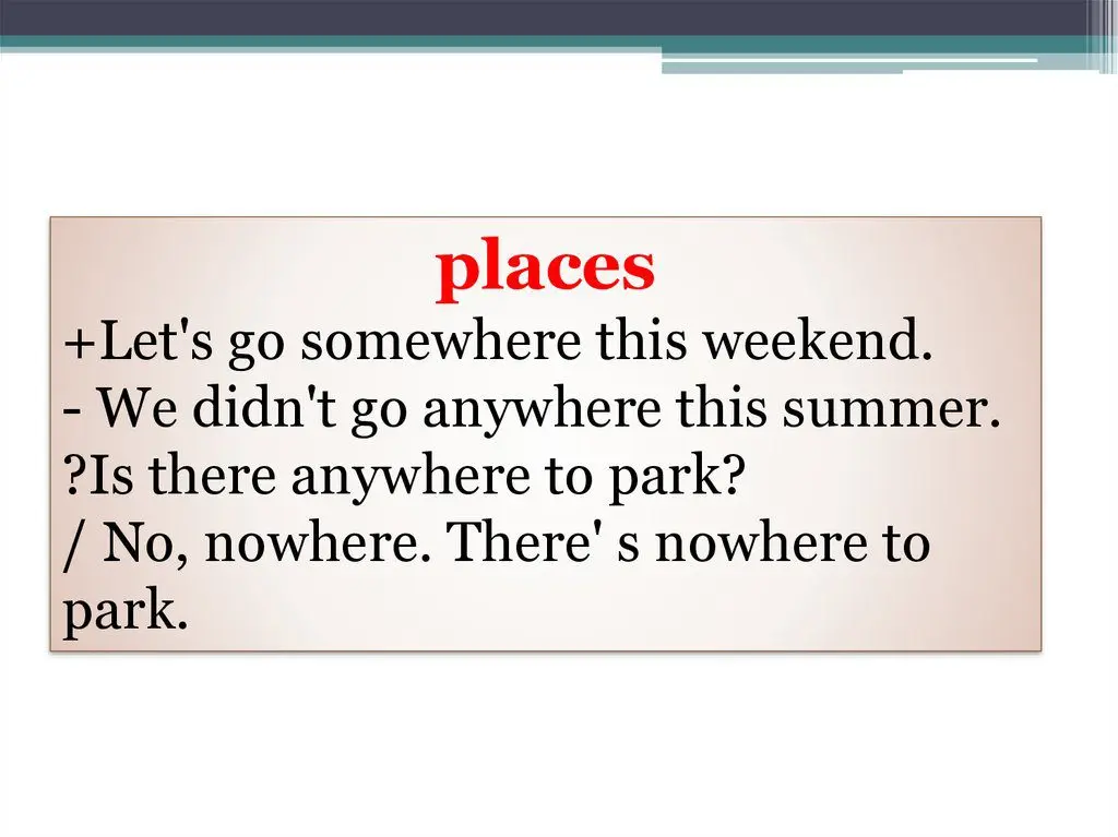 “We didn’t go anywhere this summer”