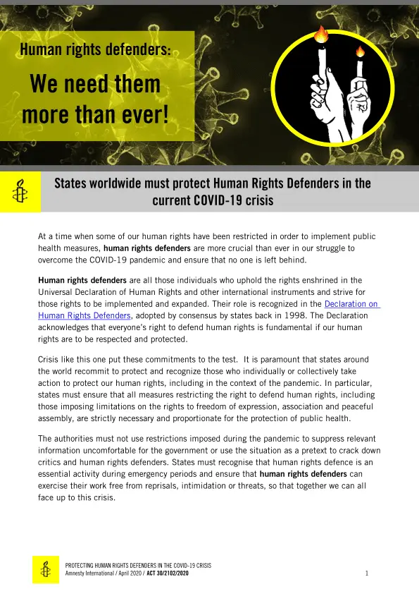 “We, the healthy, must defend the rights of the sick”