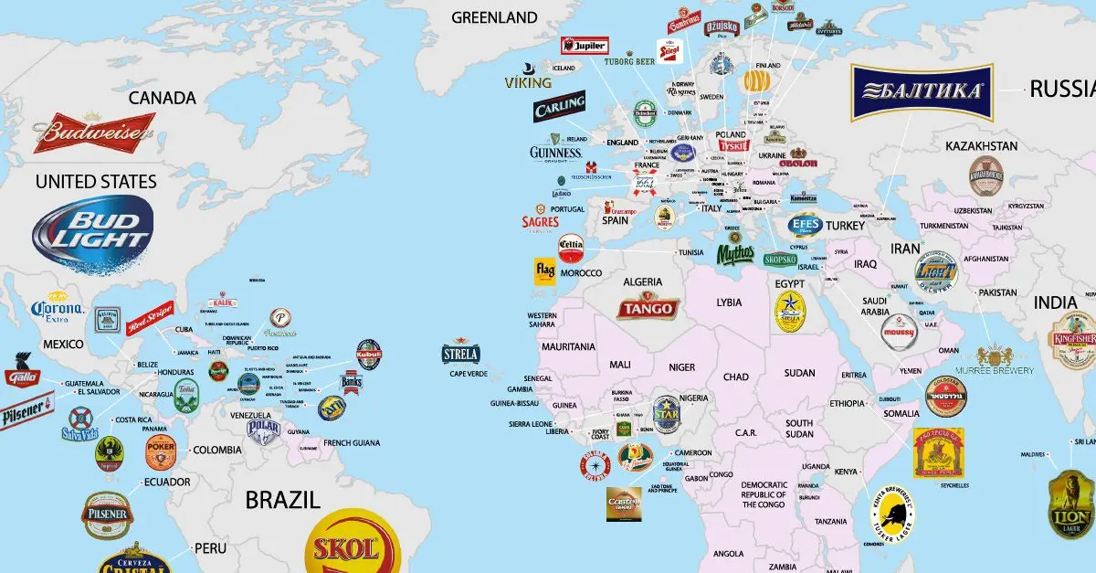 What beer is preferred in different countries: from China to America