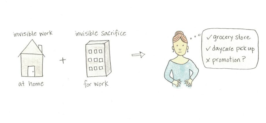 What invisible sacrifices do working mothers make?