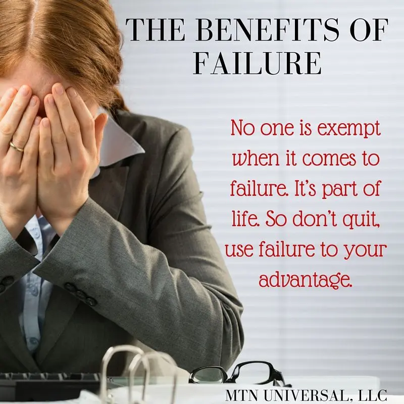 What is the benefit of failure experience