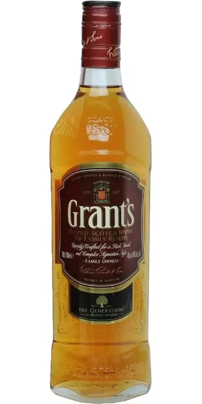 Whiskey Grants (Grant&#8217;s): history, review of taste and types + how to distinguish a fake