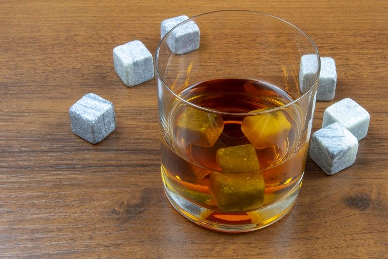 Whiskey stones instead of ice cubes