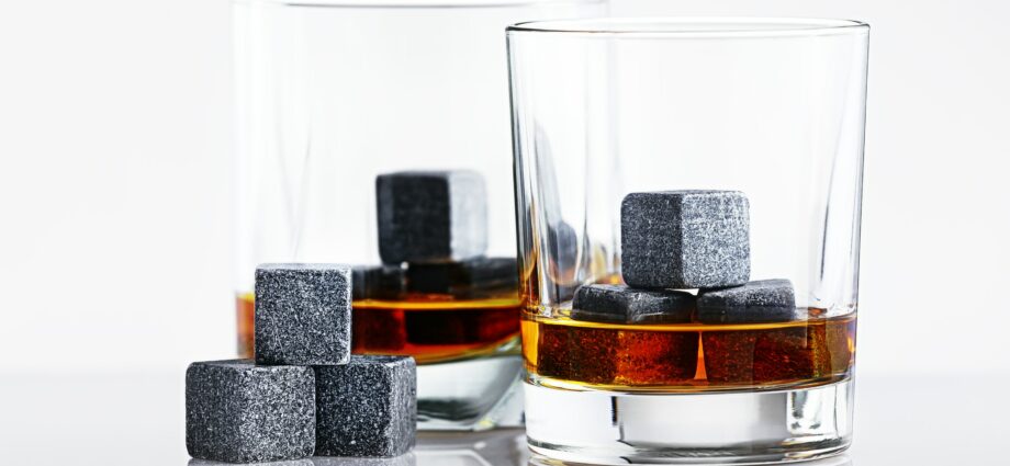 Whiskey stones instead of ice cubes