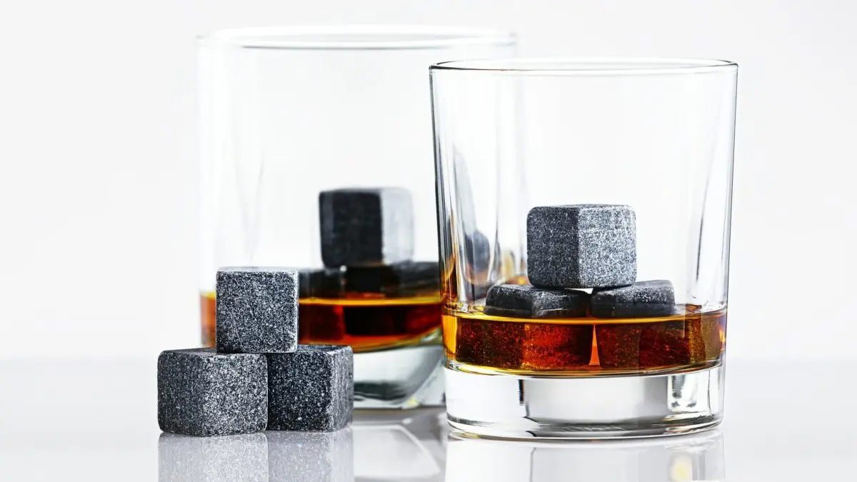 Whiskey stones instead of ice cubes