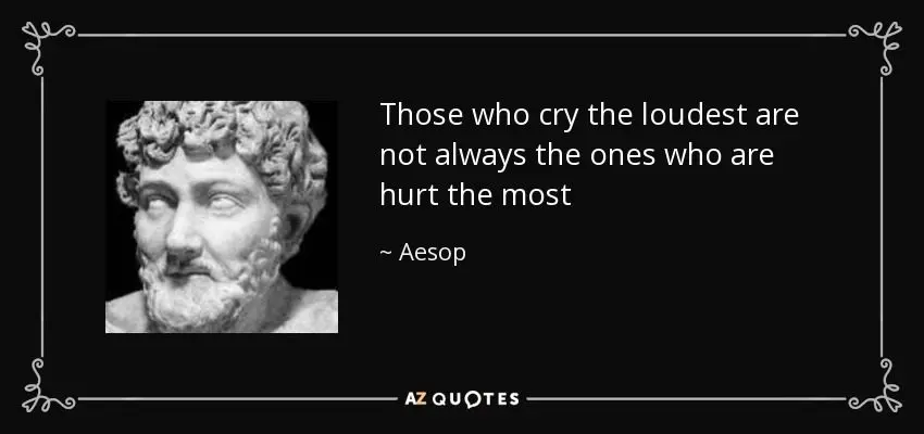 Who cries the loudest for their freedom?