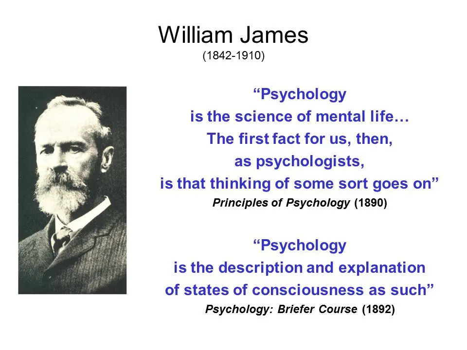 William James, Awareness of Consciousness