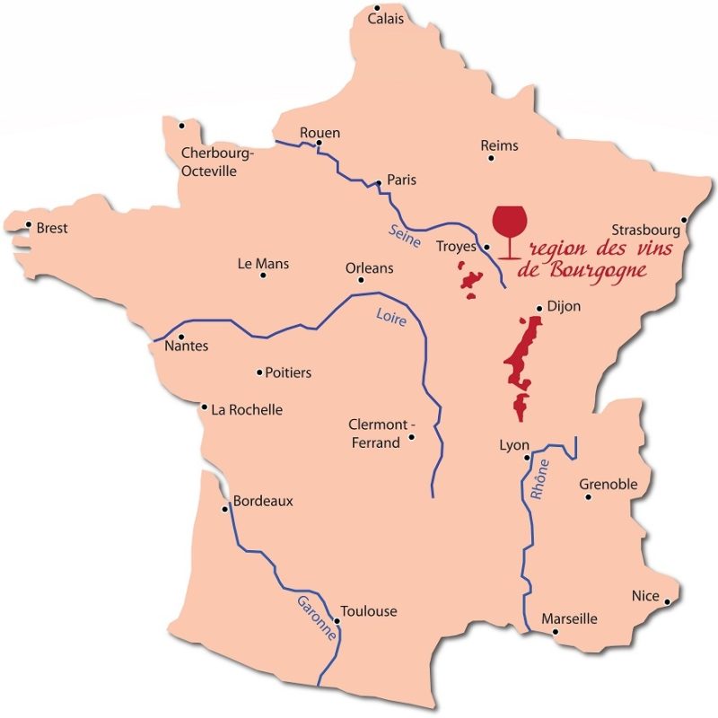 Wines of Burgundy (Bourgogne wine) &#8211; variety of varieties and styles