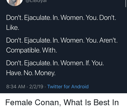 &#8220;Women don&#8217;t ejaculate&#8221;