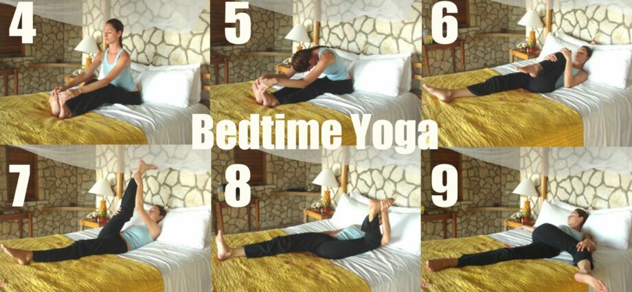 yoga in bed