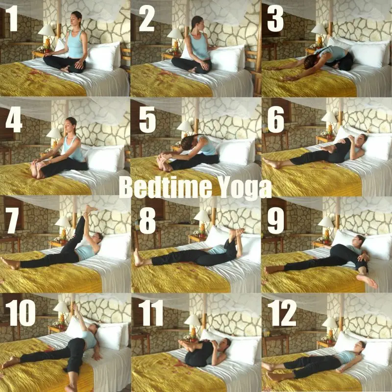 yoga in bed