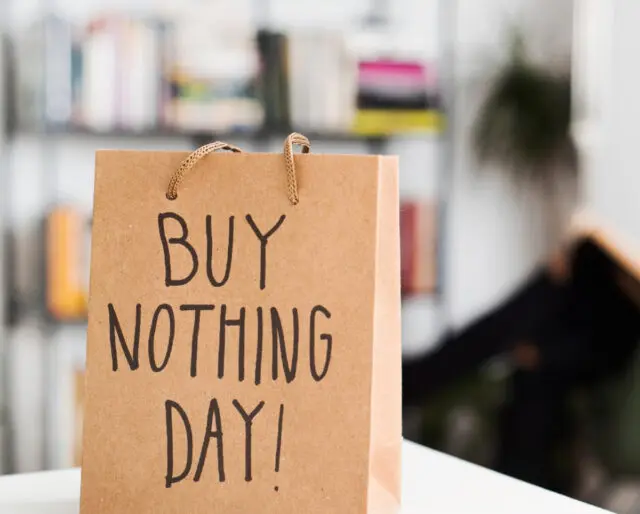 Buy nothing and be happy