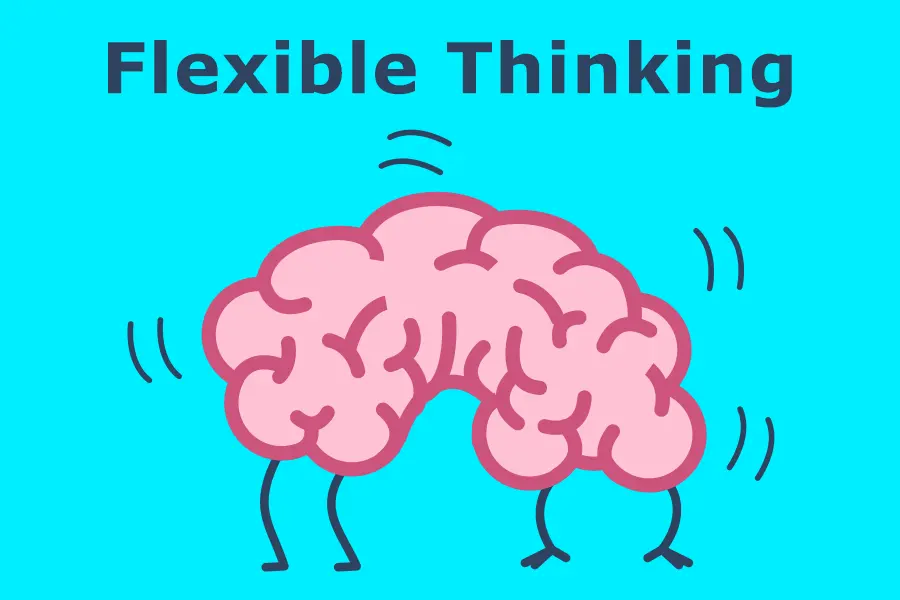 Flexibility of thinking: how to put thoughts on a twine