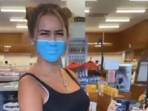 Russian woman deported from Bali for mask painted on her face