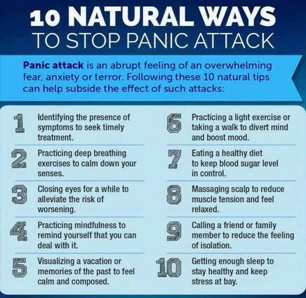 10 ways to get rid of panic attacks and fear