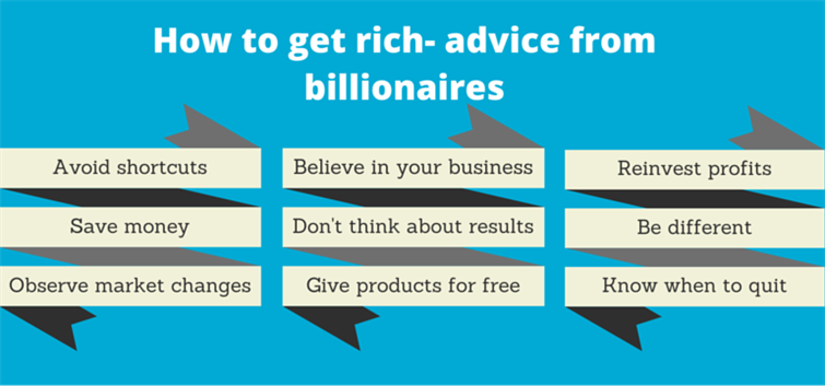 15 tips from billionaires: where to start and how to become rich?