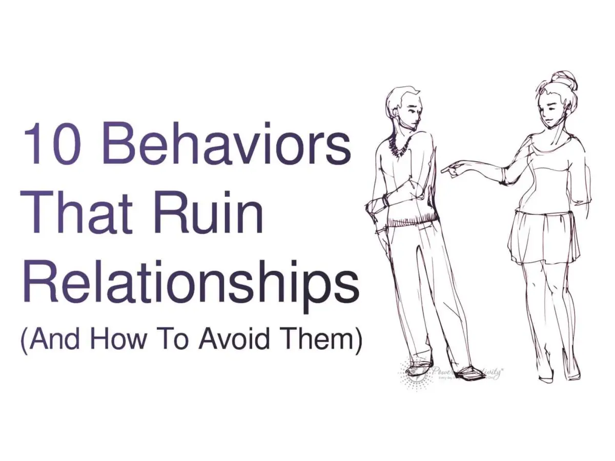 5 Behaviors That Hurt Relationships