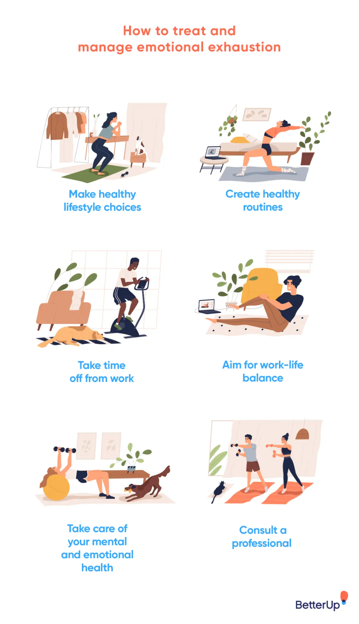 5 unusual exercises against emotional burnout