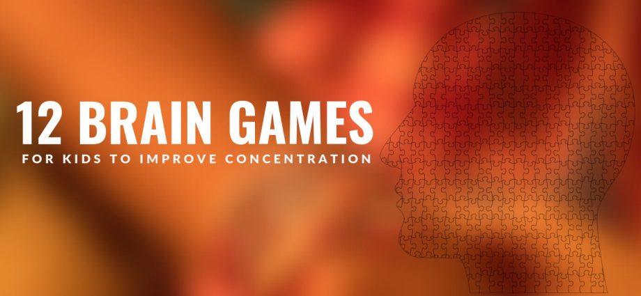 6 games to develop concentration